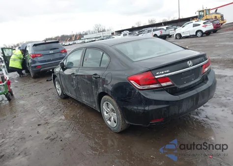 2015 Honda Civic Lx из США, поврежденный, VIN 2HGFB2F54FH558751